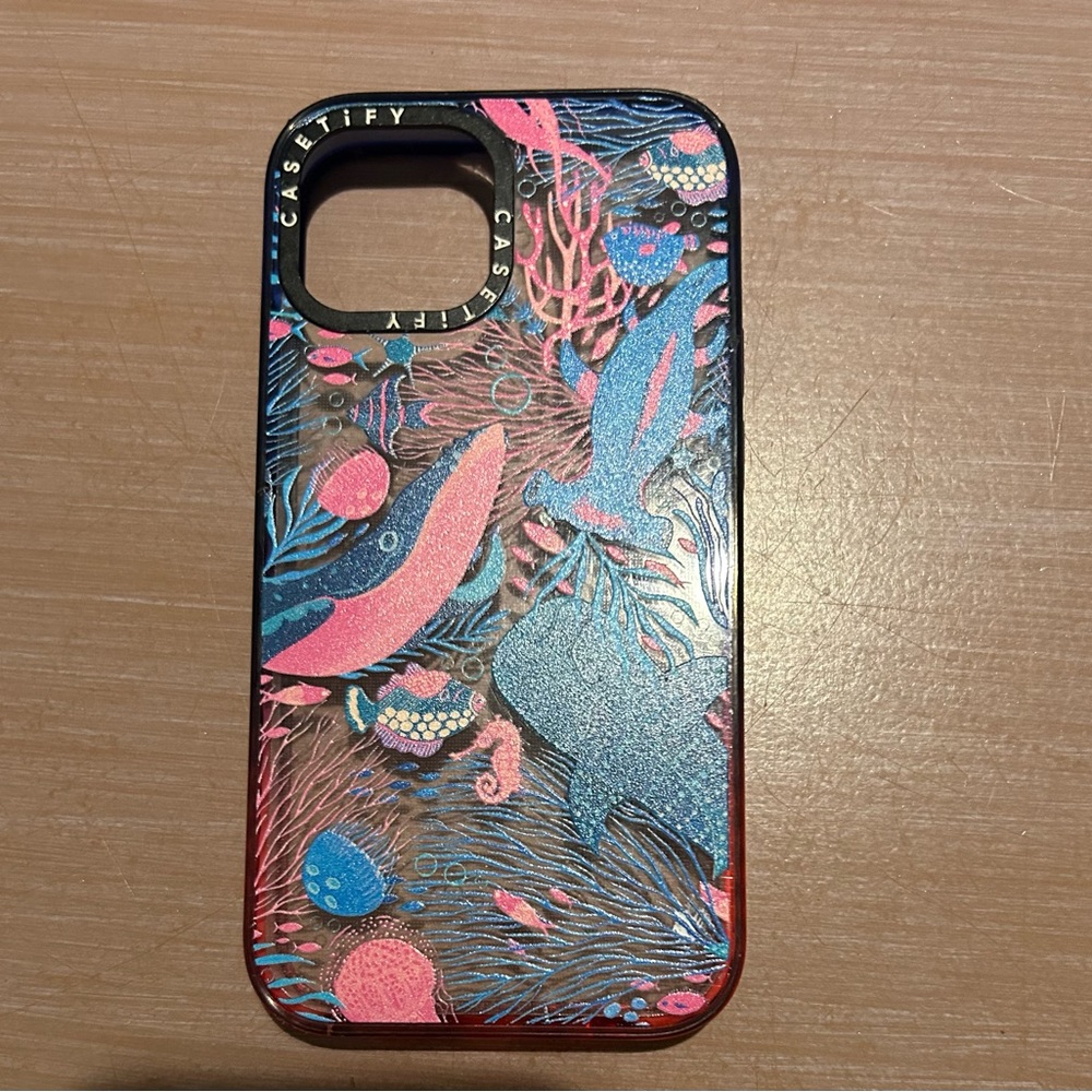 Casetify Blue and Pink Phone Case